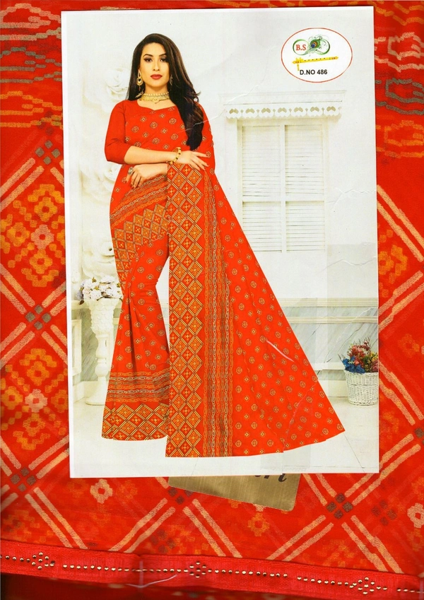 Saree For Women ( 7 Day's Return Guarantee) COD - Red, FREE