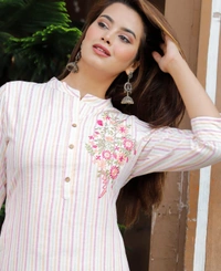 Kurti For Women ( 7 days Return Guarantee) - Lavender Rose, XL