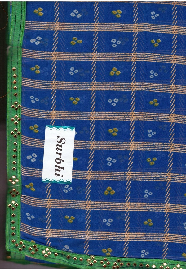 Saree For Women ( COD ) New  - Blue, FREE
