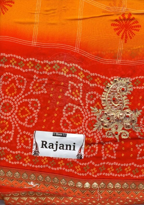 Chunri Saree ( COD ) New  - Web Orange, Free