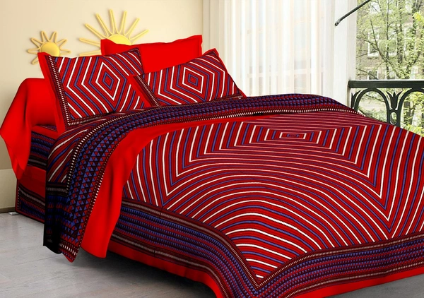 BED-SHEET (90×100) - Red, Free