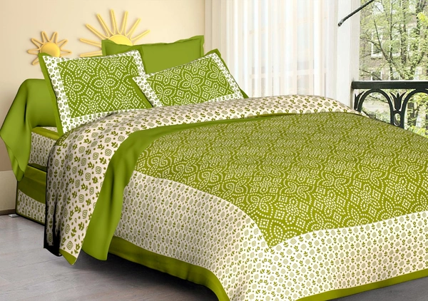 BED-SHEET (90×100) - Green, Free