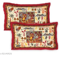 SHREE SHYAM FABRICS Shree Shyam Fabrics Red Colour Bed-Sheet TC144 - Red, KING