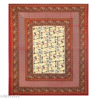 SHREE SHYAM FABRICS Shree Shyam Fabrics Red Colour Bed-Sheet TC144 - Red, KING
