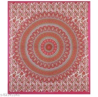 SHREE SHYAM FABRICS Shree Shyam Fabrics Pink Colour Bed-Sheet TC144 - Wild Watermelon, King
