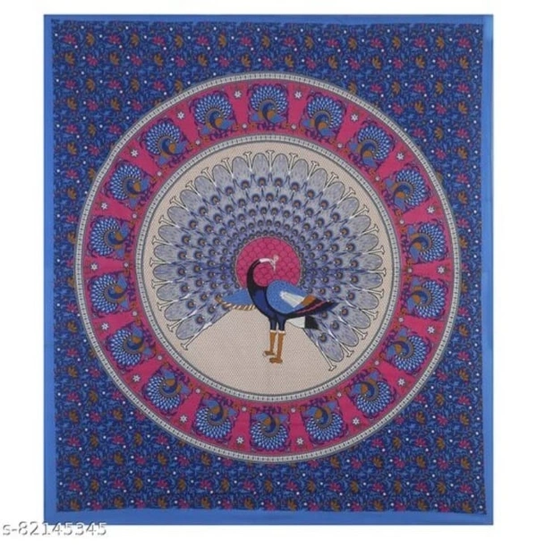 SHREE SHYAM FABRICS Shree Shyam Fabrics Blue Colour Bed-Sheet TC144 - Royal Blue, King