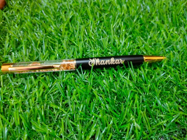 Golden Pen With Name - Black And Gold, Mix