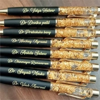 Golden Pen With Name - Black And Gold, Mix