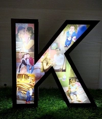 Led Alphabet With Photos Frame - 9 Inch By 12 Inch, Led