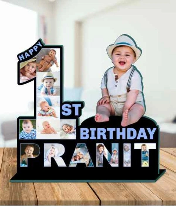 Baby Birthday Frame - Mix, 12*12 Inch