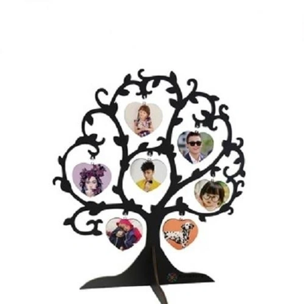 Wooden Tree Table Top - Black, 16*16 Inch