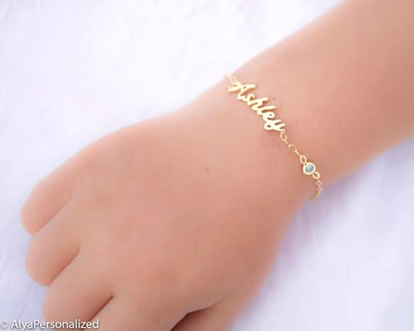 Name Braclet  - Gold Silver & Rose Gold, Mix