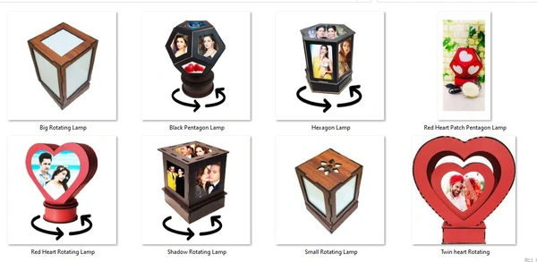 Revolving Lamps - Brown, 5*7inch