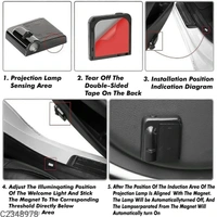Car-O-Holic -Ghost Shadow Light For Hyundai Car Do Car-O-Holic -Ghost Shadow Light For Hyundai Car Door Logo Projector (Set of 2)Package Contains: 2 piece of Light ProjectorMaterial: Plastic & MetalColor: Colour as per availabilityWeight: 200 g