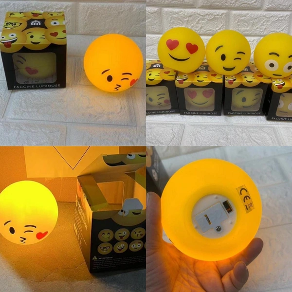 Bb4u trendyfashion Yeppytvm Reseller Group:Emoji Face Mini LED Night LampMaterial: MetalIs Assembly Required: YesType of Bulb: LEDPower Source: Battery PoweredProduct Breadth: 0.5 cmProduct Height: 0.5 cmProduct Length: 0.5 cmNet Quantity (N): 1. 240