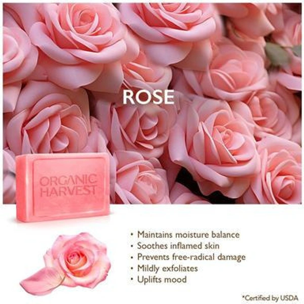 Organic Rose Luxurious Bathing Bar - Tickle Me Pink, 40