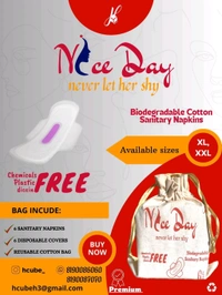 🦋DIOXIN FREE COTTON SANITARY NAPKINS  XL🦋 💕💕 - XL, 40