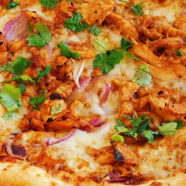 fried chicken pizza