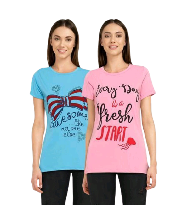 Combi (pack Of 2) Cotton Women T-shirt  - M (38in,  Length upto 26in) 