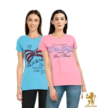 Combi (pack Of 2) Cotton Women T-shirt  - M (38in,  Length upto 26in) 