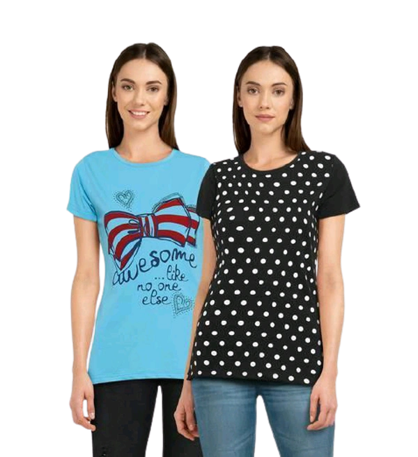 Combi (pack Of 2) Cotton Women T-shirt  - M (38in,  Length upto 26in) 