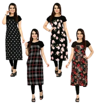 1 Ke Daam Me 4 Kurtiya - M (Bust Size: 38in,Length: 44in)