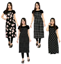 1 Ke Daam Me 4 Kurtiya - M (Bust Size: 38in,Length: 44in)