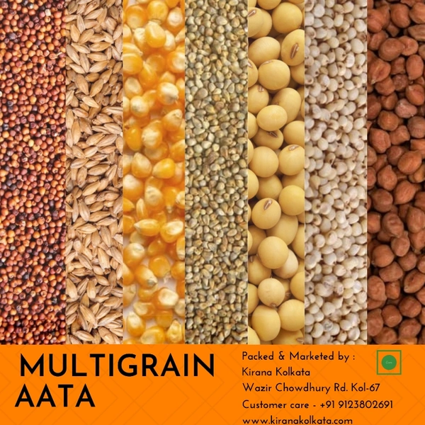 Multigrain Flour/Aata (With 8 Grains) - 5 Kg