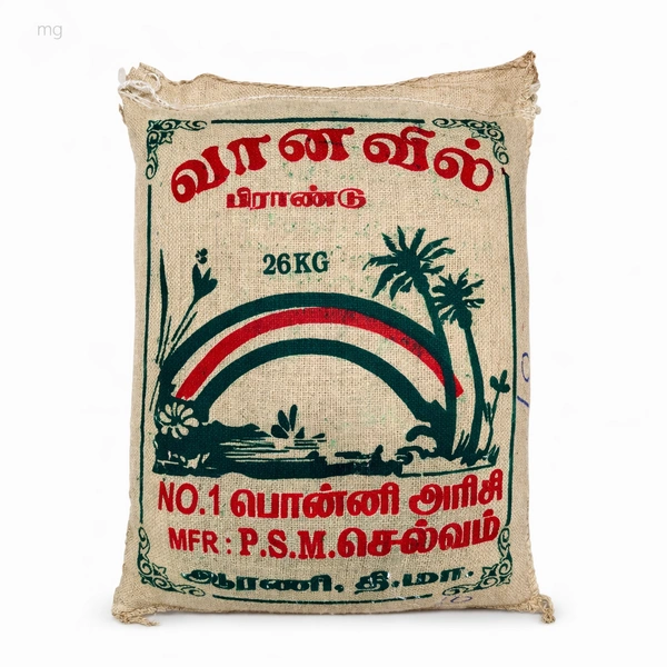 Vanavil aarani kaikuththal Arisi (New)/வானவில் ஆரணி கைக்குத்தல் அரிசி - 26 Kg