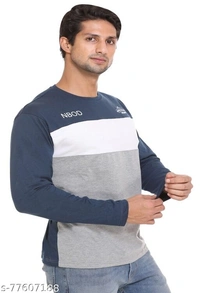 Trendy Elegant Men's Full Sleeves T-shirt  - XL