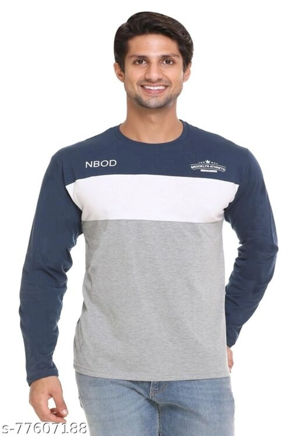 Trendy Elegant Men's Full Sleeves T-shirt  - XXXL