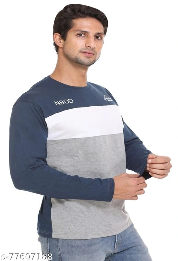 Trendy Elegant Men's Full Sleeves T-shirt  - XXXL