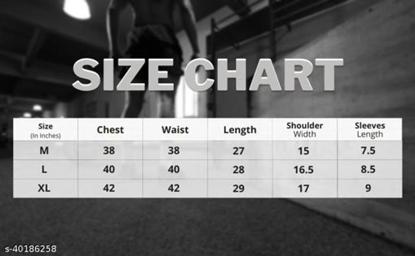 Half Sleeves Designer Sports Gym T-shirt For Men - M