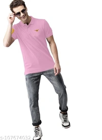 Men's Polo Collar Tshirt  - L