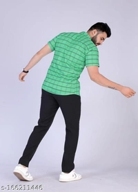 Lycra Half Sleeve Classy Vouge Shirt's For Men - S