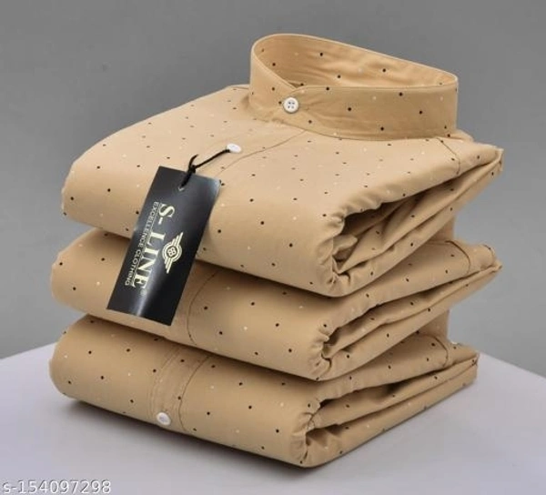MENS DOT STAND PRINTED SHIRT - M