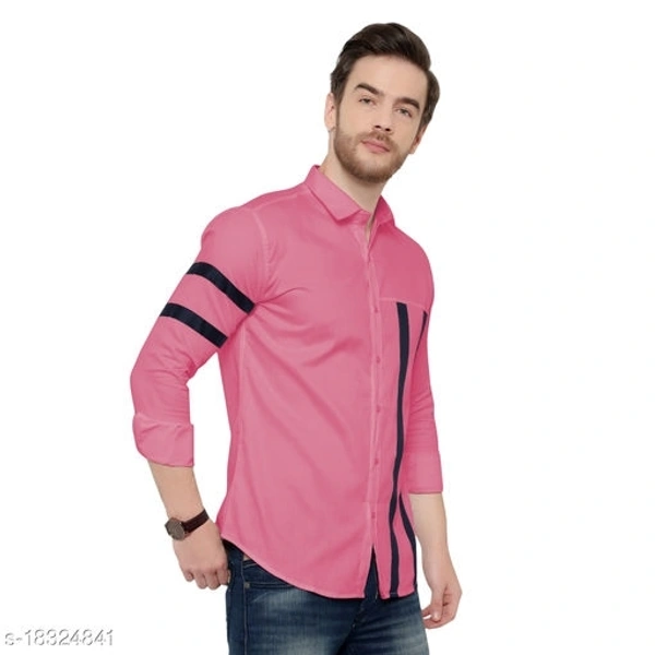 Men's Stylish Cotton Shirt - M