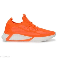 Orange Solid Sports shoes For Men - 8
