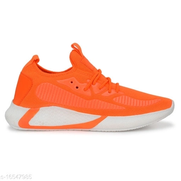 Orange Solid Sports shoes For Men - 8
