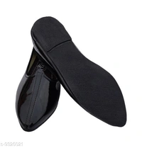 Stylish Men's Pvc Black Juttis - 8