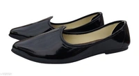 Stylish Men's Pvc Black Juttis - 8