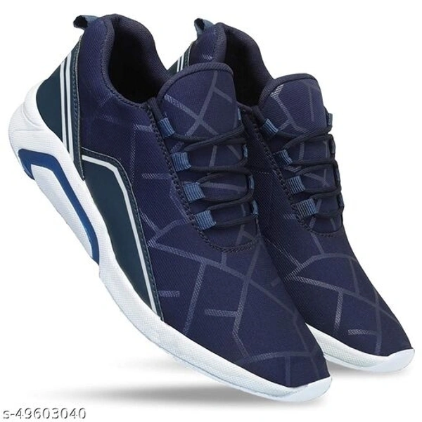 Nobelite Latest Stylish Lace up lightweight High Tops , Casual Shoes for Men and Boys (Blue) - 9