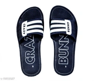 Attractive Men's Black Flipflops - 9