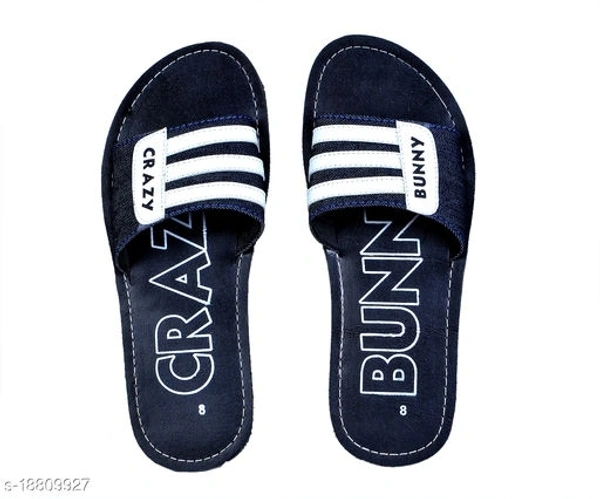 Attractive Men's Black Flipflops - 9