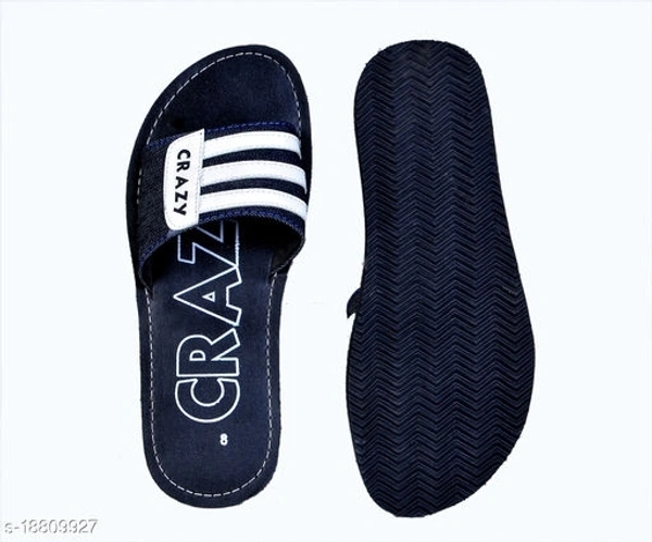 Attractive Men's Black Flipflops - 10