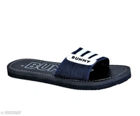 Attractive Men's Black Flipflops - 10