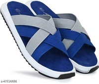 Blue Striped Thong Flip-flops For Men - 8