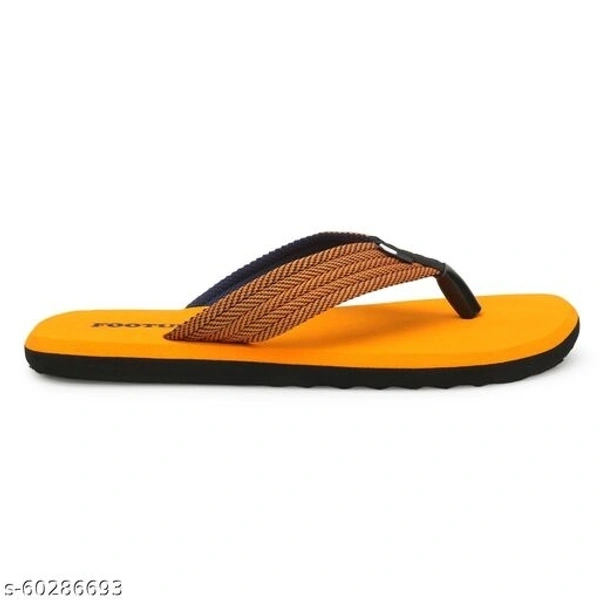 Yellow Colorblocked Thong Flip-flops For Men - Pack of 2 - 8