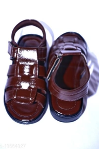 Stylish Men's Synthetic Black Sandals - 7