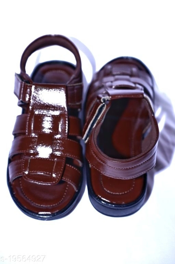 Stylish Men's Synthetic Black Sandals - 7